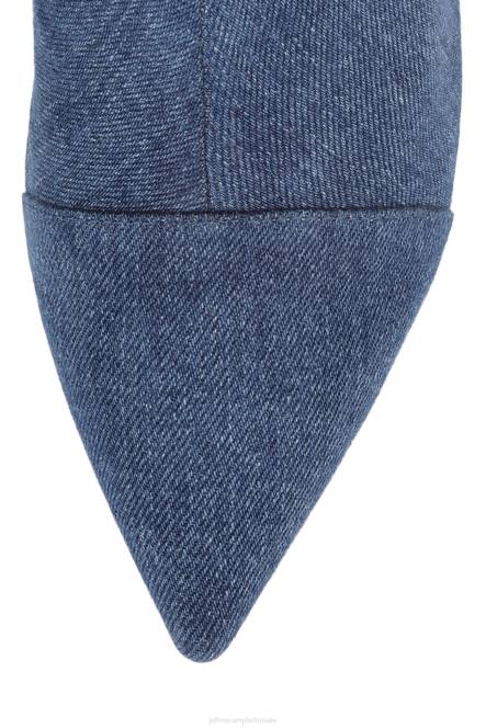 Jeffrey Campbell eindig-jn NDHB285 de denim-reboot blauw spijkerstof vrouwen