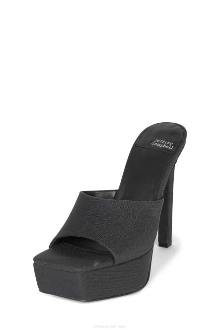 Jeffrey Campbell gaan-glam NDHB273 de denim-reboot zwarte glitters vrouwen