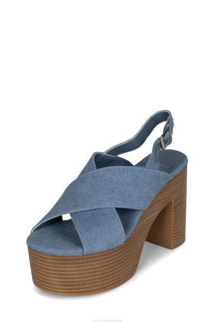 Jeffrey Campbell groots humeur NDHB276 de denim-reboot blauw spijkerstof vrouwen