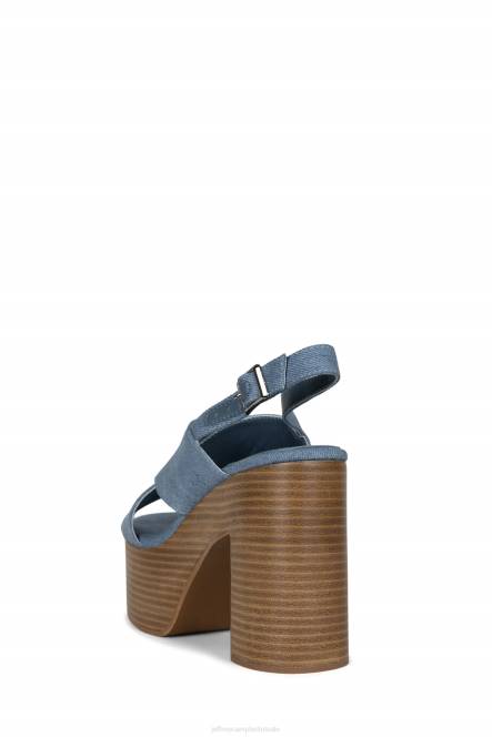 Jeffrey Campbell groots humeur NDHB276 de denim-reboot blauw spijkerstof vrouwen
