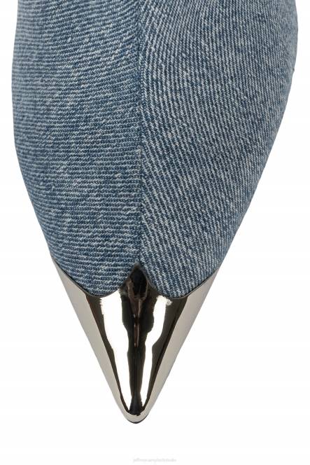 Jeffrey Campbell potverdorie NDHB288 de denim-reboot blauw acid wash denim zilver vrouwen