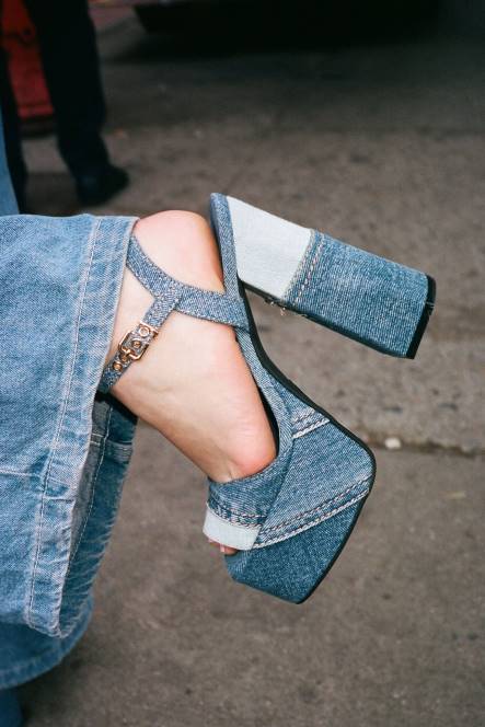 Jeffrey Campbell vriendin NDHB293 de denim-reboot blauwe denim combi vrouwen