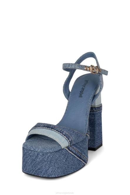Jeffrey Campbell vriendin NDHB293 de denim-reboot blauwe denim combi vrouwen