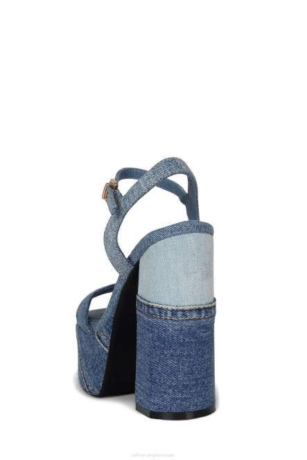 Jeffrey Campbell vriendin NDHB293 de denim-reboot blauwe denim combi vrouwen