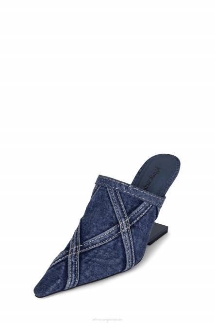 Jeffrey Campbell zijoog-jn NDHB266 de denim-reboot blauwe denim combi vrouwen