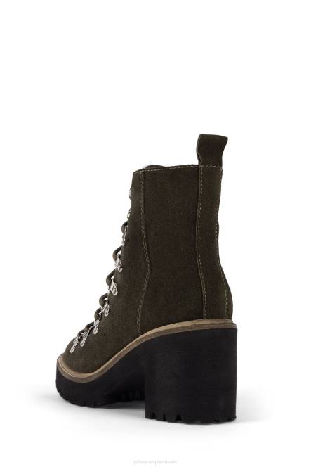 Jeffrey Campbell Oh wat NDHB485 enkel laarzen kaki suède vrouwen