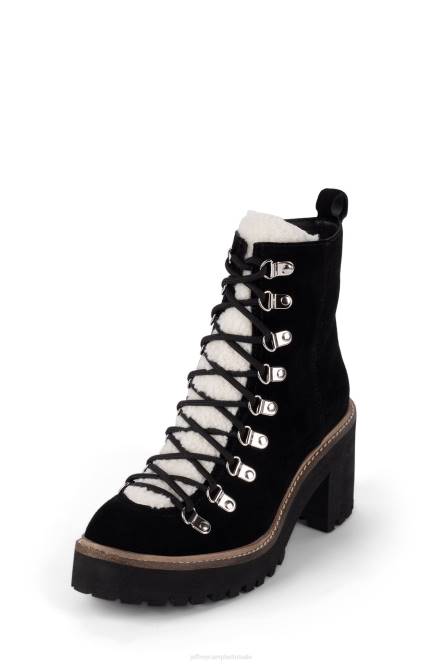 Jeffrey Campbell Oh wat NDHB486 enkel laarzen zwart suède vrouwen