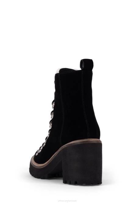 Jeffrey Campbell Oh wat NDHB486 enkel laarzen zwart suède vrouwen