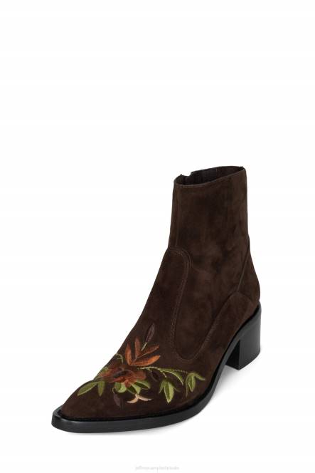 Jeffrey Campbell bandieten NDHB523 enkel laarzen bruin suède multi vrouwen
