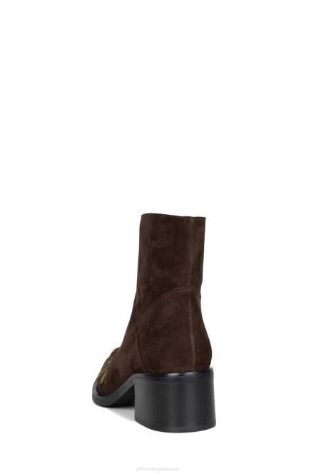 Jeffrey Campbell bandieten NDHB523 enkel laarzen bruin suède multi vrouwen