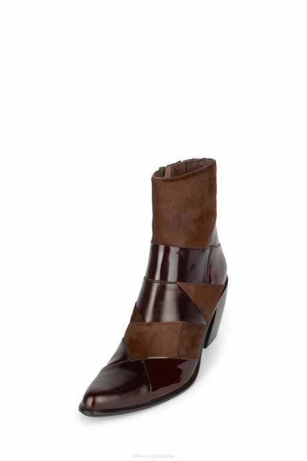 Jeffrey Campbell caballero's NDHB595 enkel laarzen bruin exotisch multi vrouwen