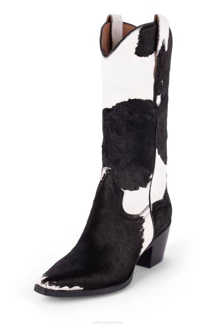 Jeffrey Campbell dagget-f NDHB646 enkel laarzen bruin witte koe vrouwen