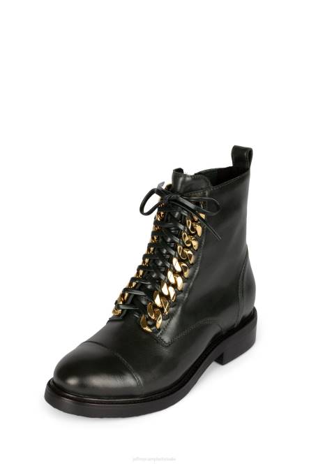 Jeffrey Campbell damon-2 NDHB418 enkel laarzen bos groen goud vrouwen