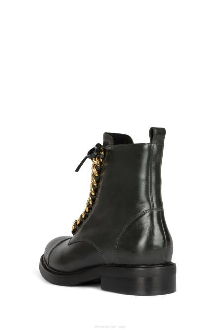 Jeffrey Campbell damon-2 NDHB418 enkel laarzen bos groen goud vrouwen