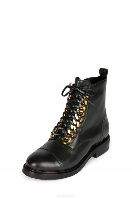 Jeffrey Campbell damon-2 NDHB419 enkel laarzen zwarte doos goud vrouwen
