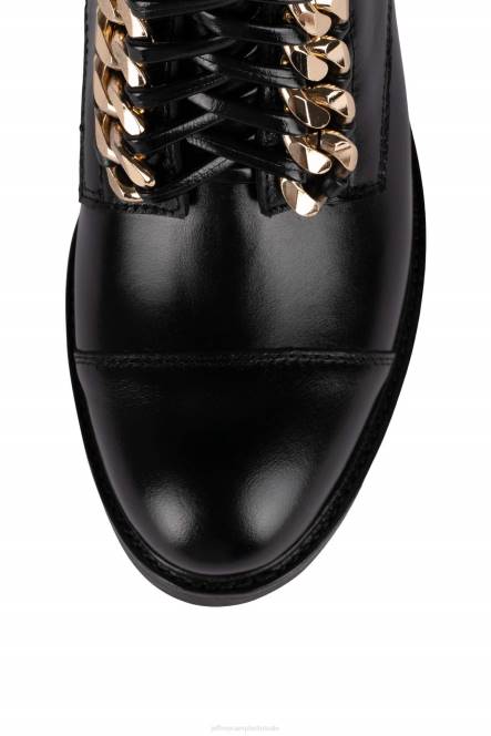 Jeffrey Campbell damon-2 NDHB419 enkel laarzen zwarte doos goud vrouwen