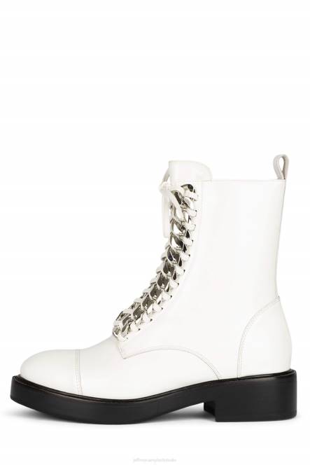 Jeffrey Campbell damon-2 uur NDHB415 enkel laarzen witte doos zilver vrouwen