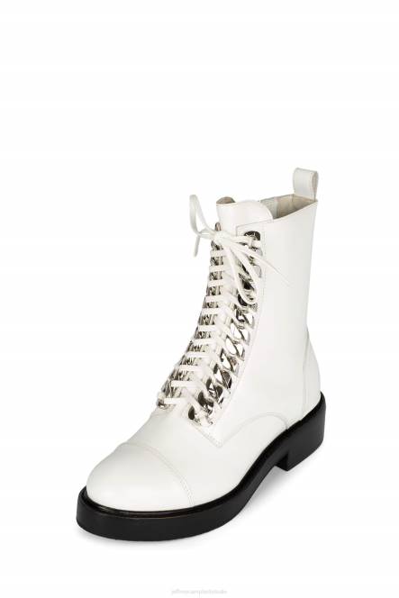 Jeffrey Campbell damon-2 uur NDHB415 enkel laarzen witte doos zilver vrouwen