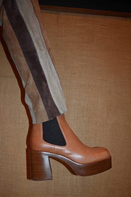Jeffrey Campbell drum-bas NDHB614 enkel laarzen tan tan Poolse stapel vrouwen