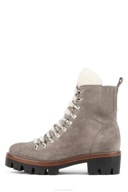 Jeffrey Campbell duiker NDHB365 enkel laarzen taupe suède ivoor vrouwen