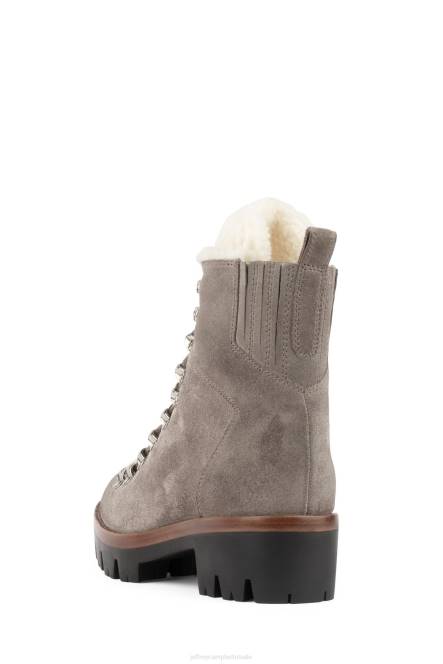 Jeffrey Campbell duiker NDHB365 enkel laarzen taupe suède ivoor vrouwen
