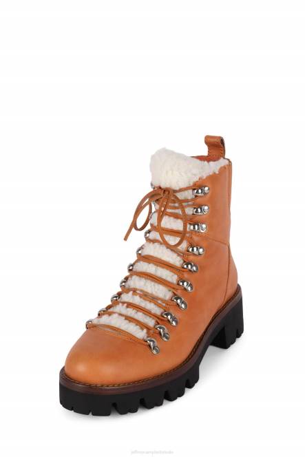 Jeffrey Campbell duiker NDHB379 enkel laarzen oranje ivoor vrouwen