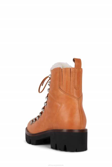 Jeffrey Campbell duiker NDHB379 enkel laarzen oranje ivoor vrouwen