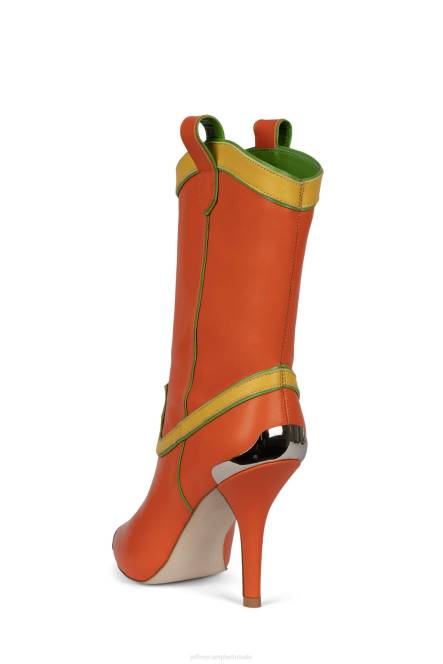 Jeffrey Campbell el-paso NDHB604 enkel laarzen oranje multi vrouwen