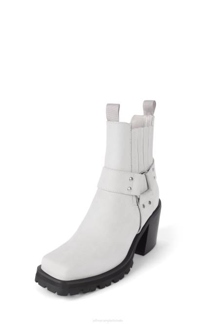 Jeffrey Campbell elkins-bk NDHB426 enkel laarzen ivoor nubuck vrouwen