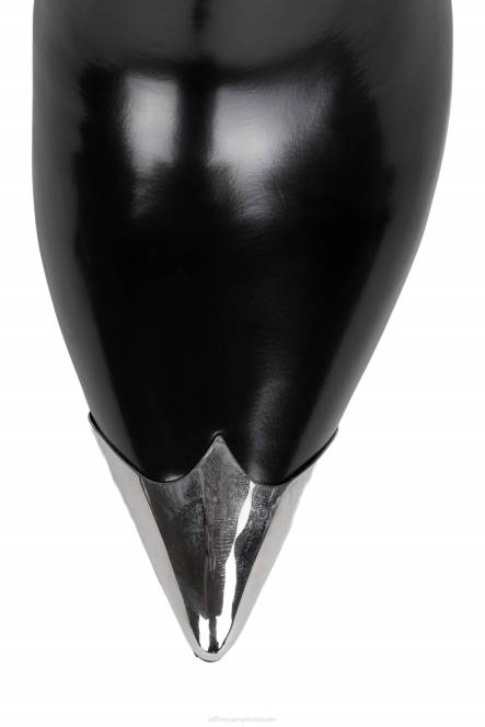 Jeffrey Campbell elpaso-v NDHB644 enkel laarzen zwart patent duidelijk vrouwen