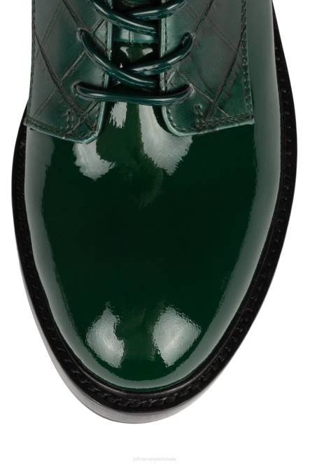 Jeffrey Campbell fischer-hf NDHB401 enkel laarzen groene exotische combo vrouwen