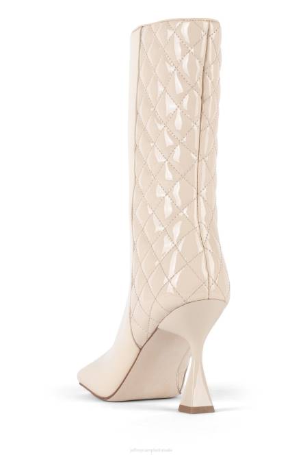 Jeffrey Campbell gemorphed-q NDHB589 enkel laarzen naakt patent vrouwen