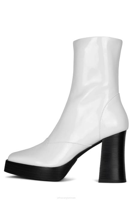 Jeffrey Campbell kalepsie NDHB546 enkel laarzen ice crinkle pat zwarte Poolse stapel vrouwen