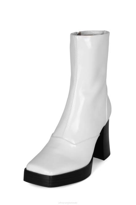 Jeffrey Campbell kalepsie NDHB546 enkel laarzen ice crinkle pat zwarte Poolse stapel vrouwen