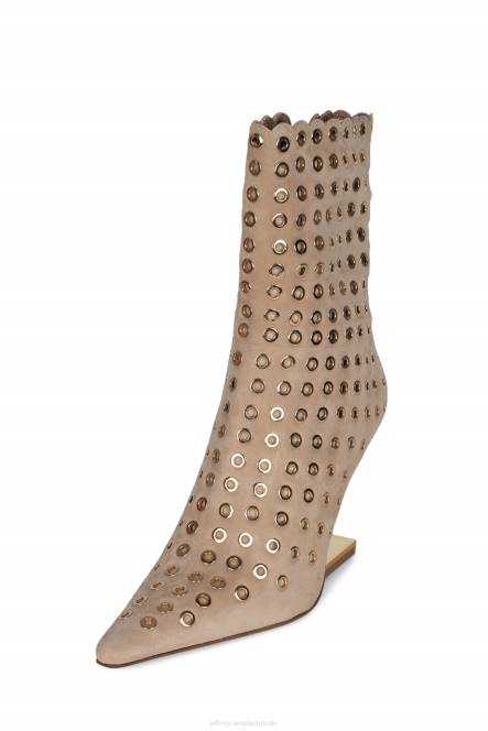 Jeffrey Campbell kompas-e NDHB552 enkel laarzen beige suède goud vrouwen