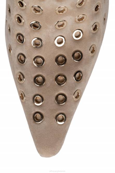 Jeffrey Campbell kompas-e NDHB552 enkel laarzen beige suède goud vrouwen