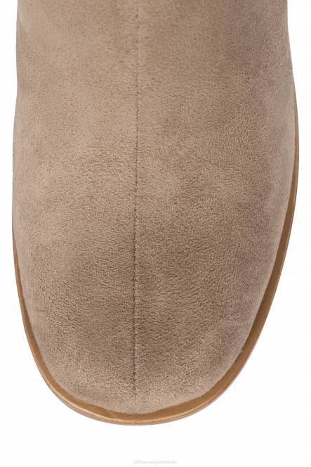 Jeffrey Campbell mexicaans-3 NDHB618 enkel laarzen taupe suède bruine stapel vrouwen