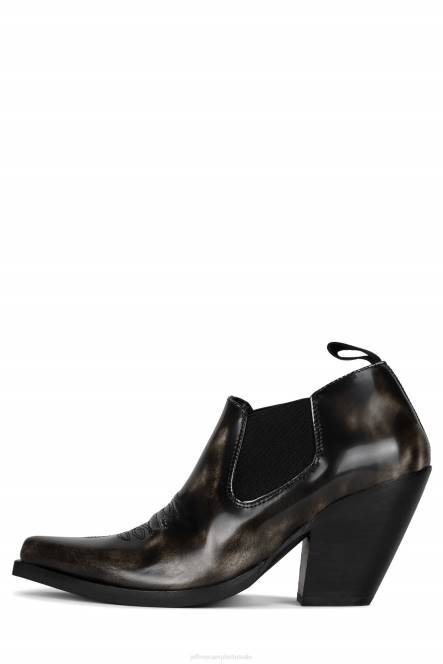 Jeffrey Campbell oeste NDHB556 enkel laarzen zwarte doos witte borstel vrouwen