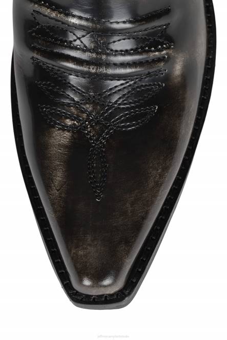 Jeffrey Campbell oeste NDHB556 enkel laarzen zwarte doos witte borstel vrouwen
