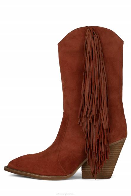 Jeffrey Campbell orville NDHB441 enkel laarzen oranje suède vrouwen