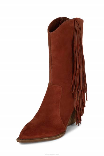 Jeffrey Campbell orville NDHB441 enkel laarzen oranje suède vrouwen