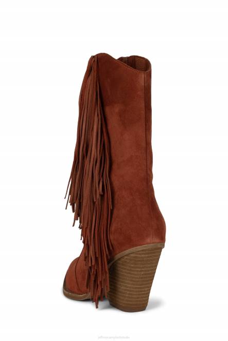 Jeffrey Campbell orville NDHB441 enkel laarzen oranje suède vrouwen