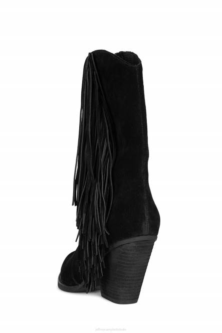 Jeffrey Campbell orville NDHB442 enkel laarzen zwart suède vrouwen