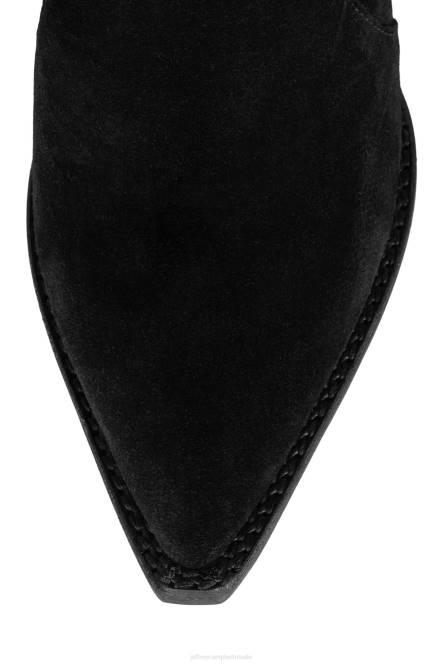 Jeffrey Campbell orville NDHB442 enkel laarzen zwart suède vrouwen