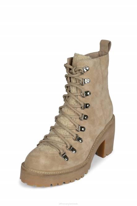 Jeffrey Campbell owat-2 NDHB473 enkel laarzen ijs suède ivoor honing vrouwen