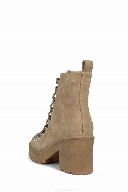 Jeffrey Campbell owat-2 NDHB473 enkel laarzen ijs suède ivoor honing vrouwen