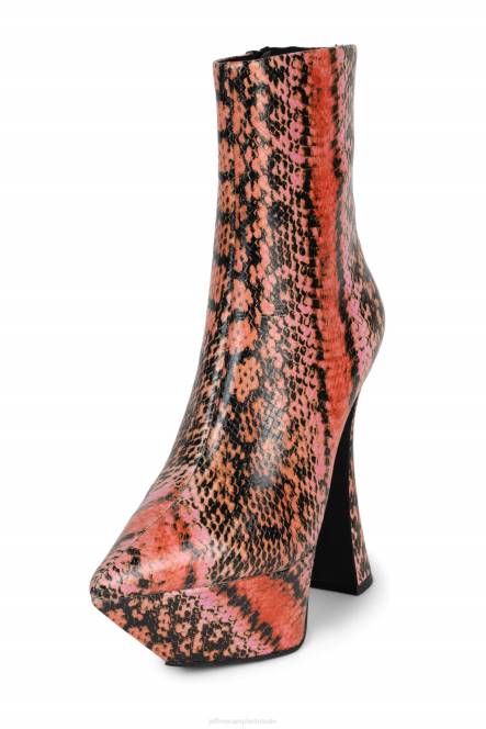 Jeffrey Campbell pwr-akkoord NDHB620 enkel laarzen roze slang vrouwen