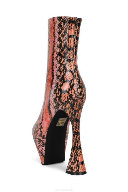Jeffrey Campbell pwr-akkoord NDHB620 enkel laarzen roze slang vrouwen