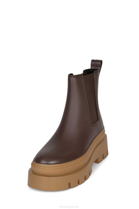 Jeffrey Campbell regen-storm NDHB890 enkel laarzen bruine honing vrouwen