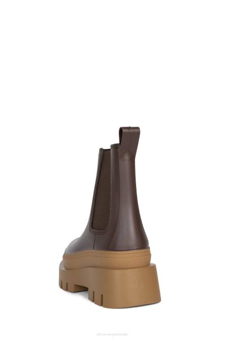 Jeffrey Campbell regen-storm NDHB890 enkel laarzen bruine honing vrouwen